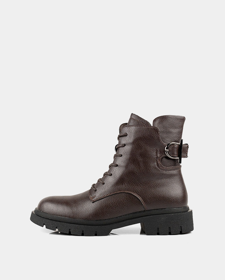 Кая - Естествена кожа в кафяво