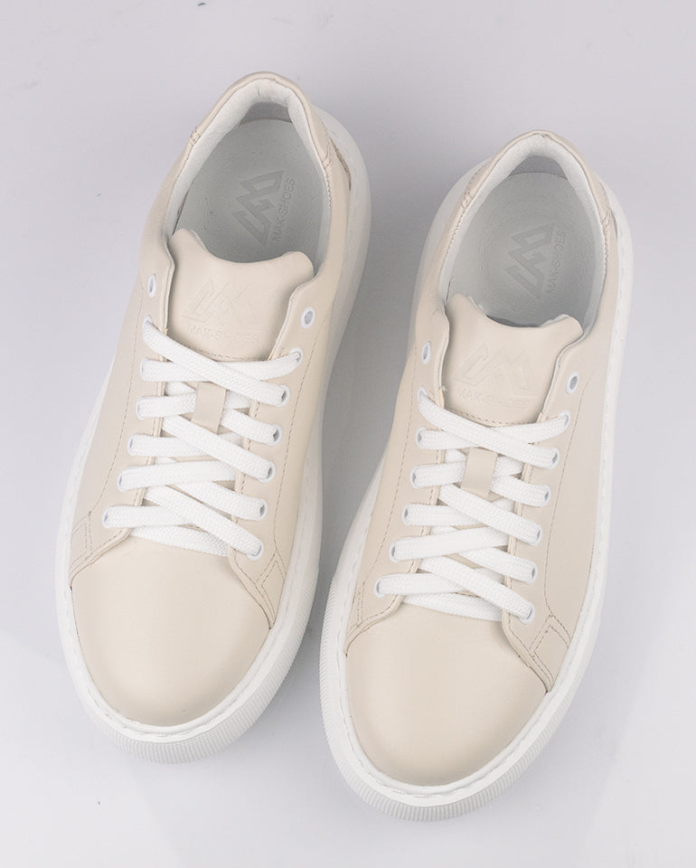 Дейзи - Естествена кожа в бежово