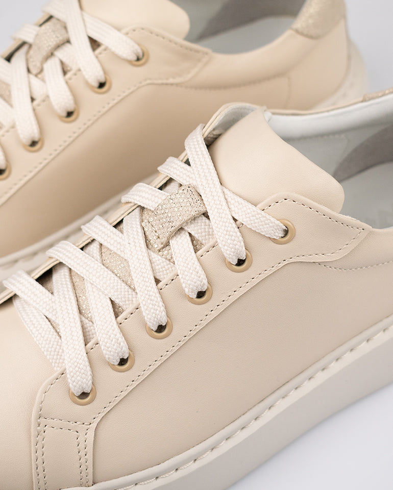 Алина - Естествена кожа в бежово