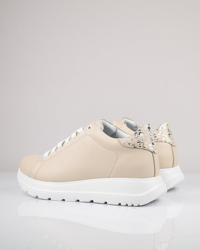 Джойс - Естествена кожа в бежово