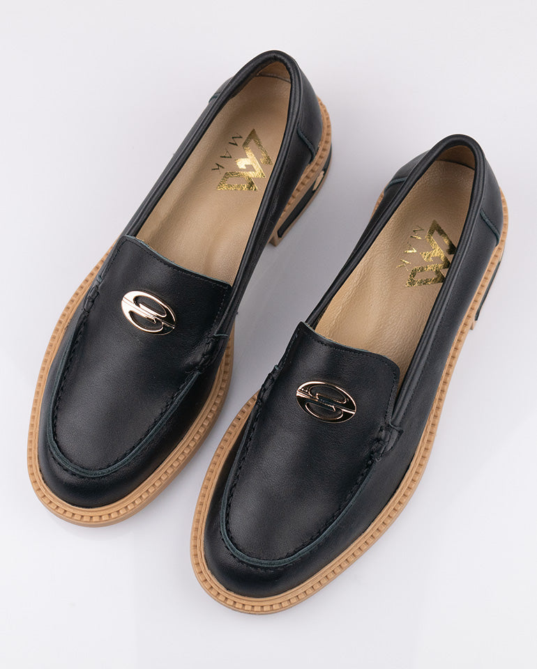 Серена - Естествена кожа в черно