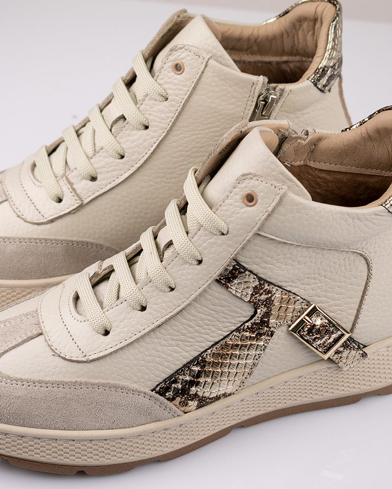 Ава - Естествена кожа в бежово