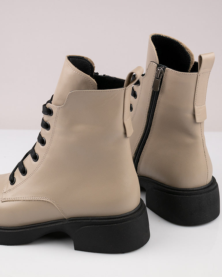 Амалия - Естествена кожа в цвят визон