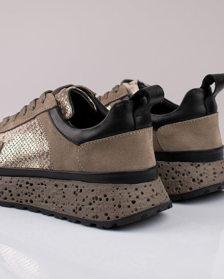 Дара - Естествена кожа и велур във визон