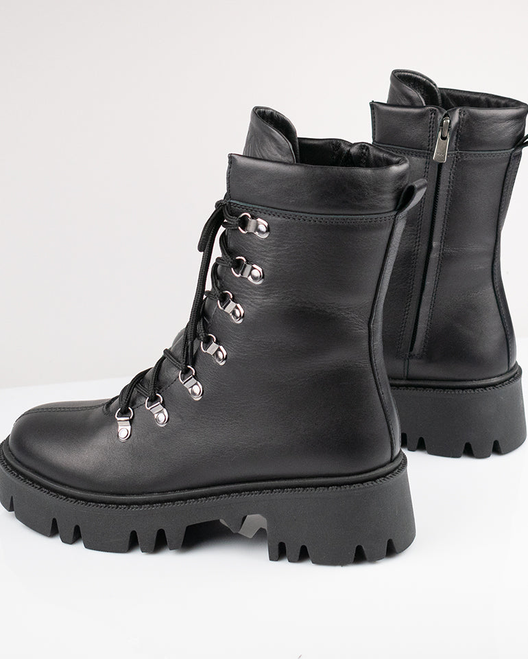 Лондон - Естествена кожа в черно