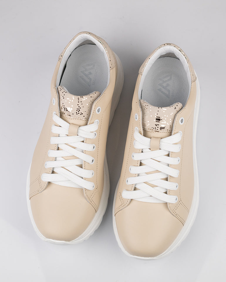 Джойс - Естествена кожа в бежово