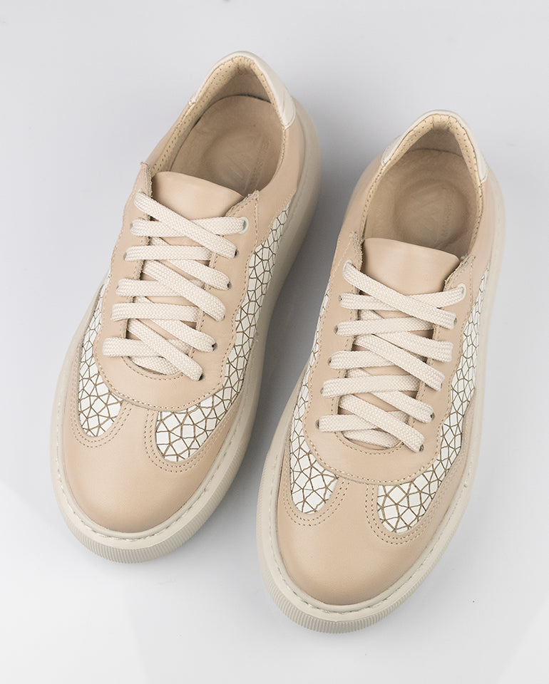 Линда - Естествена кожа в бежово