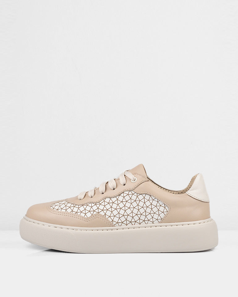 Линда - Естествена кожа в бежово