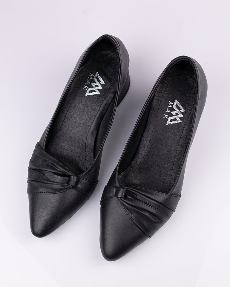 Нова - Естествена кожа в черно