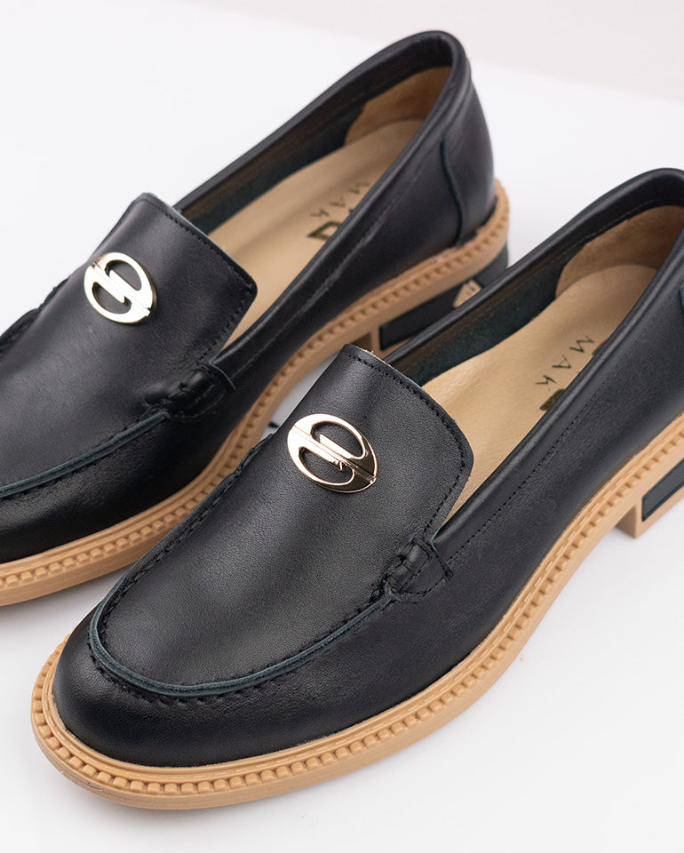 Серена - Естествена кожа в черно