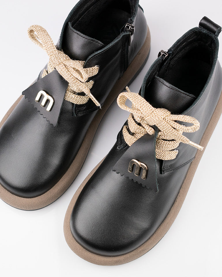 Мия - Естествена кожа в черно