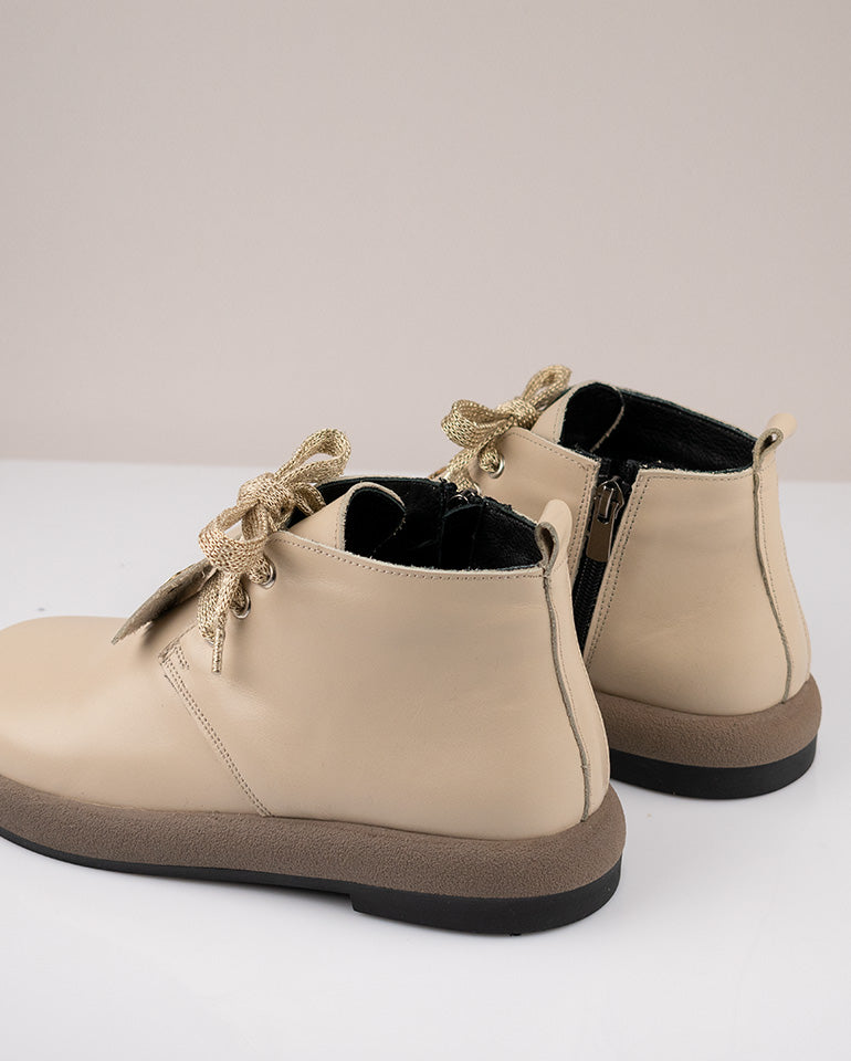 Мия - Естествена кожа в бежово