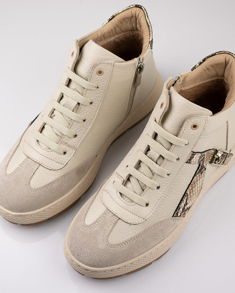 Ава - Естествена кожа в бежово