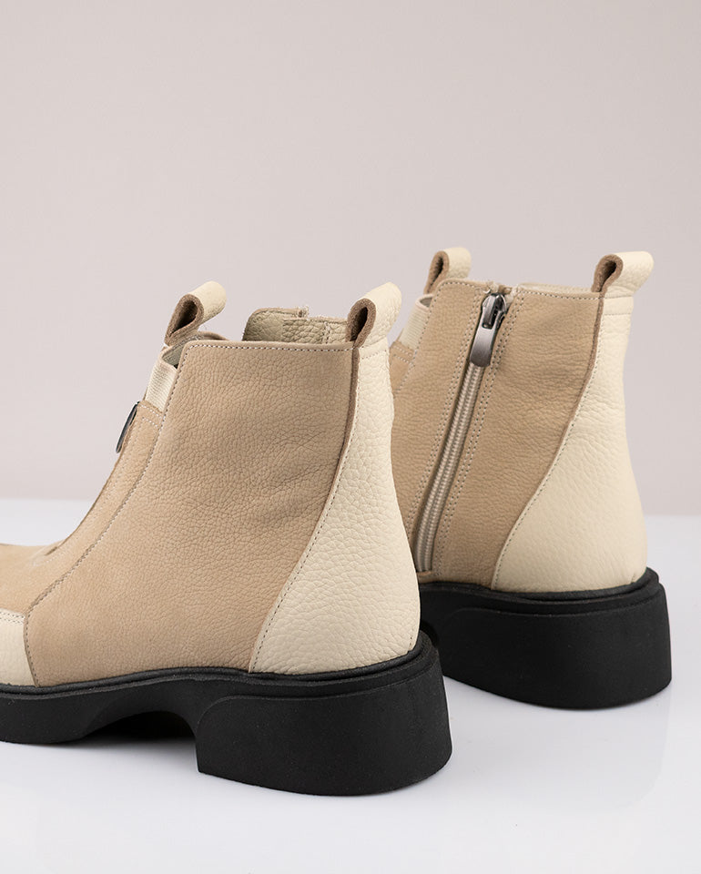 Аделина - Естествена кожа в бежово