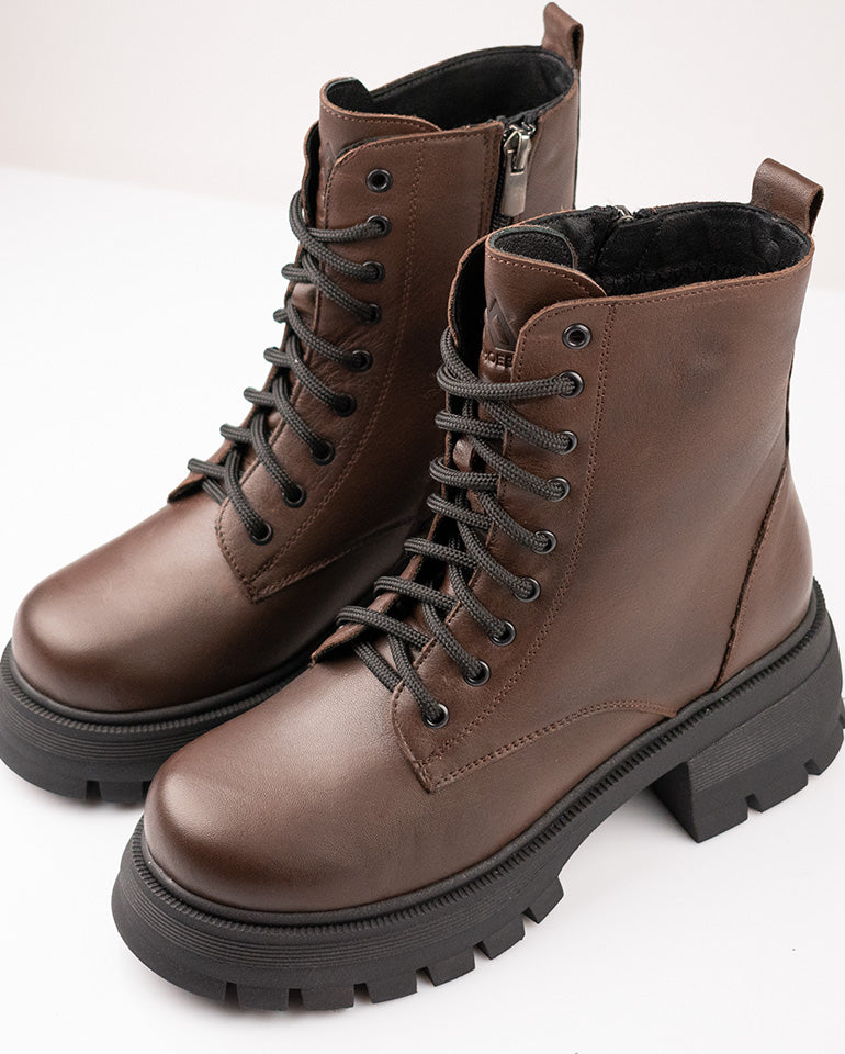 Палома - Естествена кожа в кафяво