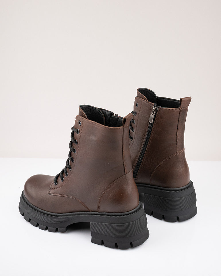 Палома - Естествена кожа в кафяво