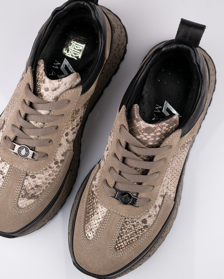 Дара - Естествена кожа и велур във визон