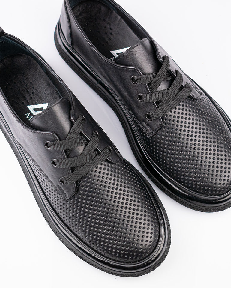 Луис - Естествена кожа в черно