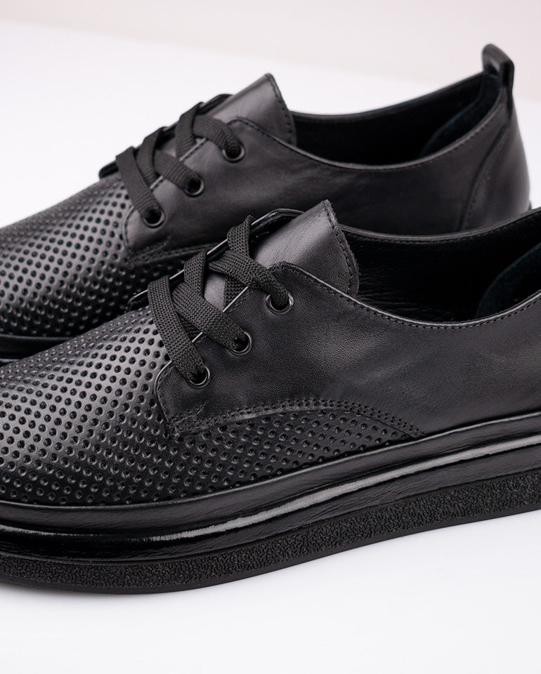 Луис - Естествена кожа в черно