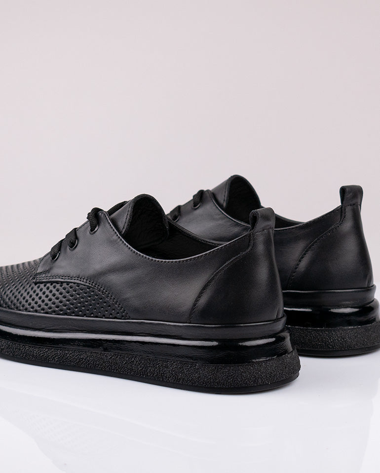 Луис - Естествена кожа в черно