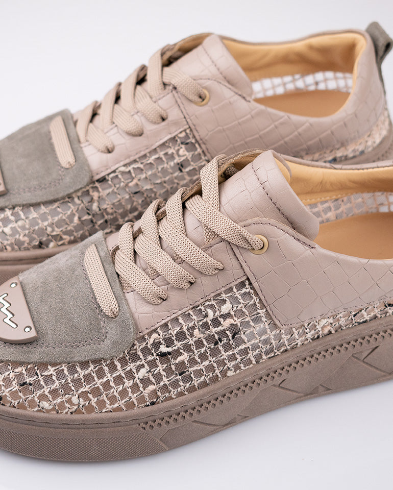 Ливиана - Дамски маратонки от естествена кожа във визон