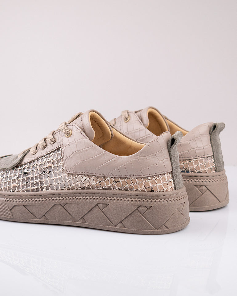 Ливиана - Дамски маратонки от естествена кожа във визон