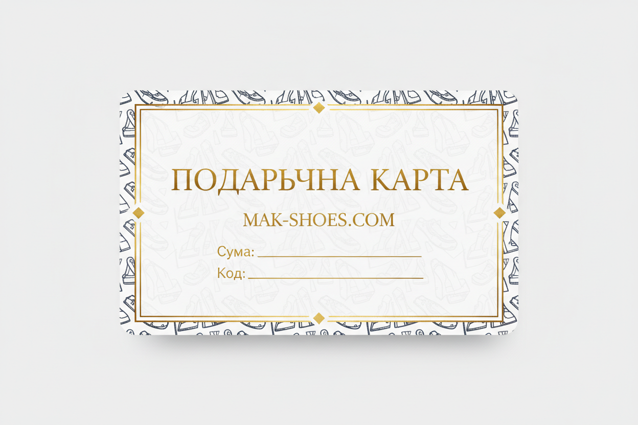 Подаръчна карта MAK-SHOES.COM