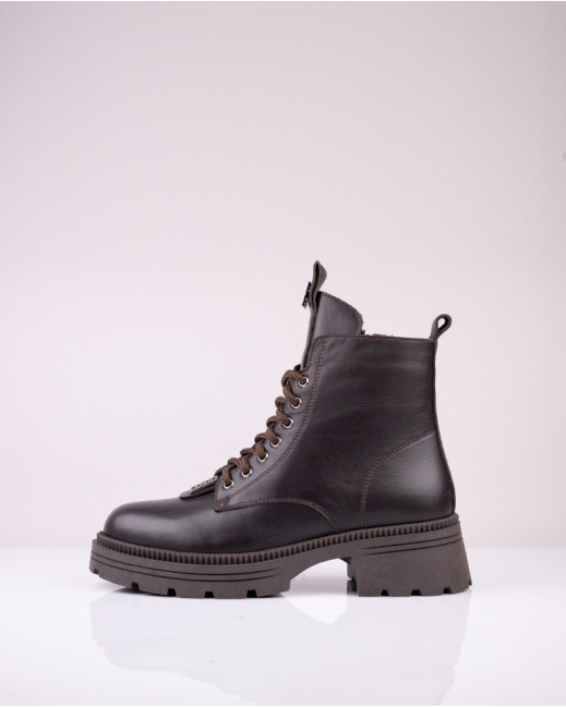 Естествена кожа в кафяво