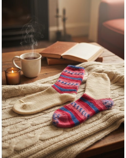 Топли чорапи от естествена вълна